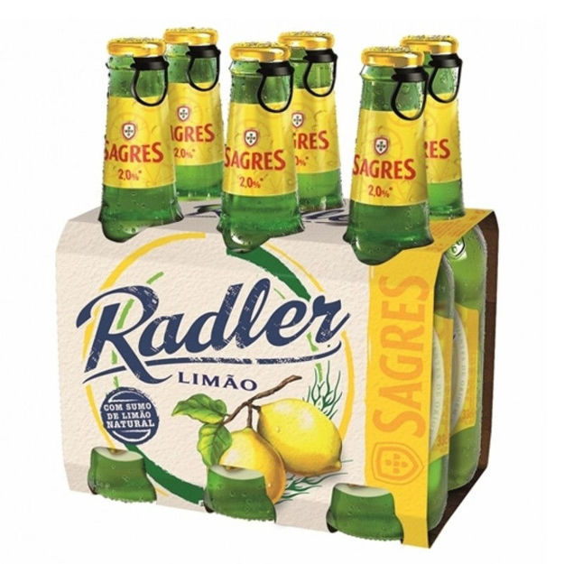 Picture of Beer Sagres Radler Six-Pack Garrafa