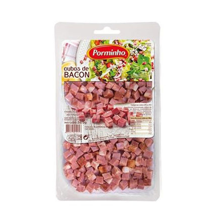 Imagem de Bacon Fumado Extra Porminho Cubos 500g