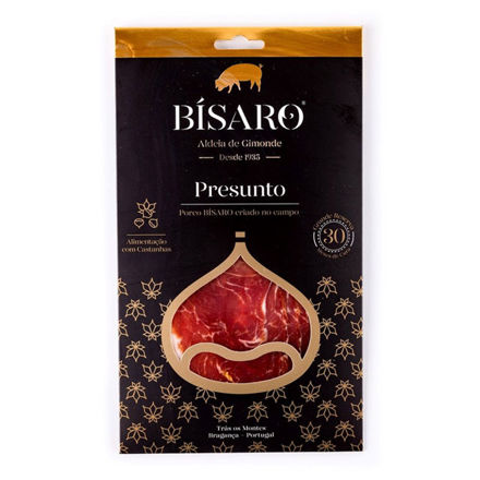 Picture of Bisaro Pork Cured Ham 30m Gran Reserva Sliced