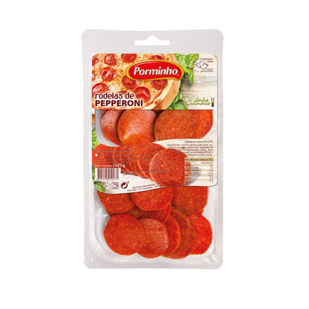 Imagem de Porminho Fatiado Pepperoni Rodelas 75g x 2