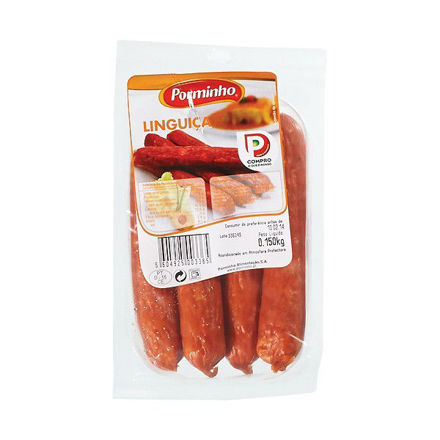 Imagem de Linguica Porminho Fumada Fina Saq.