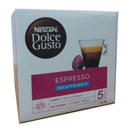 Picture of Nescafe Dolce Gusto Espresso Descafeinato 16 Capsulas