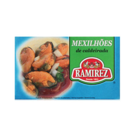 Picture of Ramirez Mussels In Tomato Sauce Tin 111g