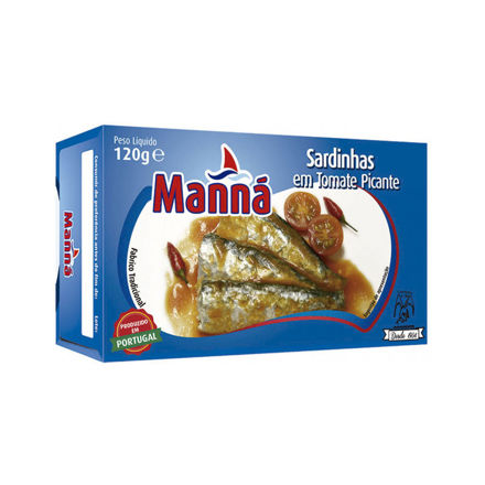 Picture of Manna Sardines In Hot Tomato Sauce Tin