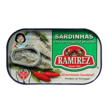 Imagem de Sardinhas Ramirez Em Oleo Veg. Picante Lata