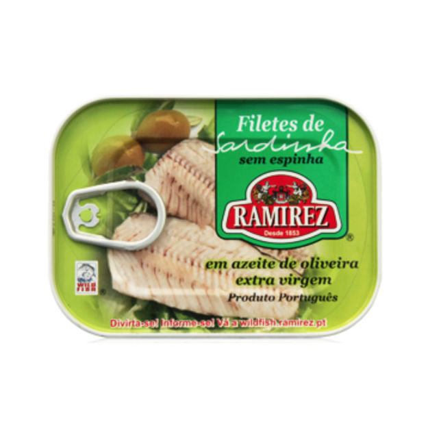 Imagem de Sardinhas Ramirez Filetes S/Espinha Em Azeite Extra V.Lata