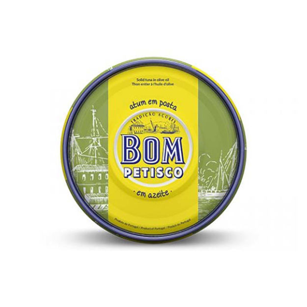 Picture of Tuna Bom Petisco In Olive Oil Round Tin 385g