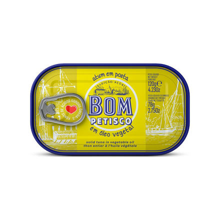 Picture of Tuna Bom Petisco In Vegetable Oil Tin 120g