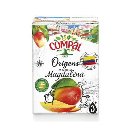 Picture of Compal Nectar Mango From Colombia With Straw 20cl