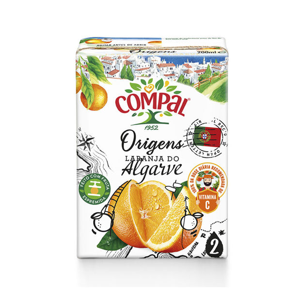 Picture of Compal Nectar Orig. Orange From Algarve With Straw 20cl