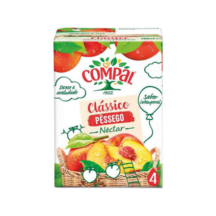 Picture of Compal Nectar Peach From Mediterranean With Straw 20cl