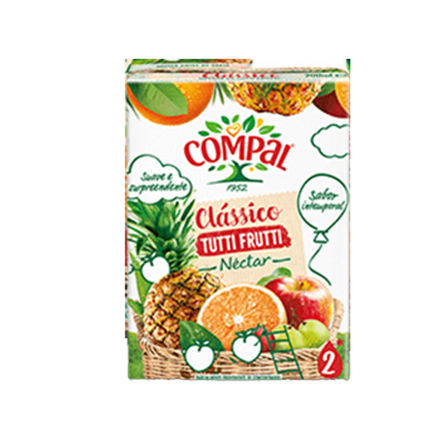 Picture of Compal Nectar Tutti Fruit With Straw 20cl