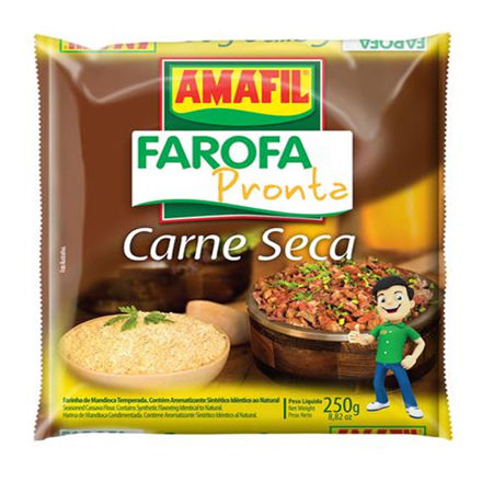 Imagem de Farofa Mandioca Sabor Carne Seca Amafil