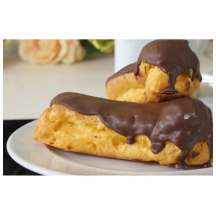 Imagem de Pastelaria Pronta Eclair Com Chocolate Flor do Vouga