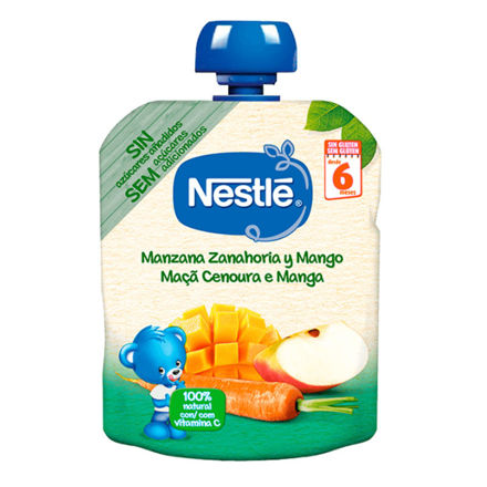 Imagem de Baby Food Nestle Pure Maca Cenoura Manga