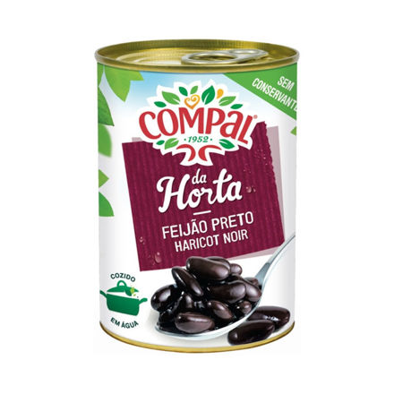 Picture of Black Beans In Brine Compal Small Tin 410g