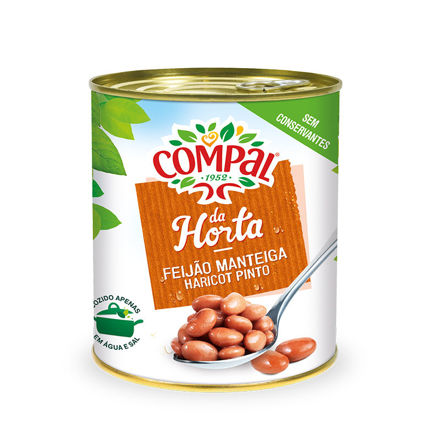 Picture of Pinto Beans In Brine Compal Large Tin 845g