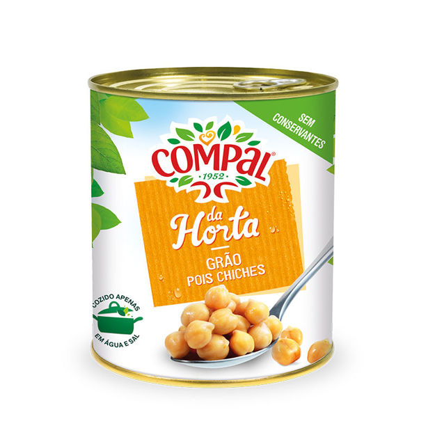 Picture of Chickpeas In Brine Compal Large Tin 845g