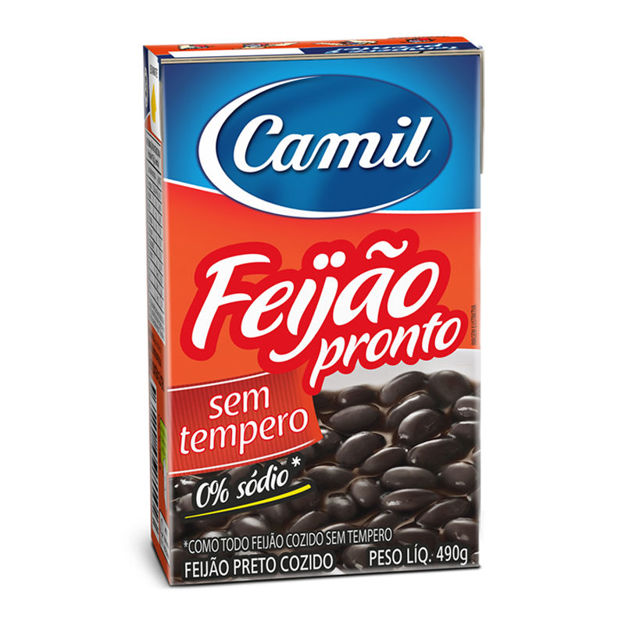 Picture of Cooked Black Beans Without Seasoning Camil Tp