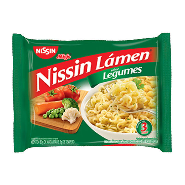 Imagem de Nissin Lamen Sabor Legumes