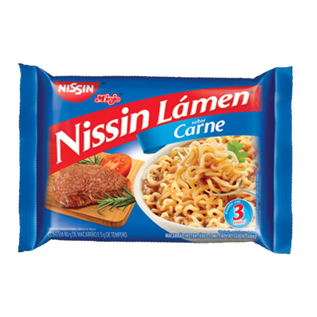 Imagem de Nissin Lamen Sabor Carne