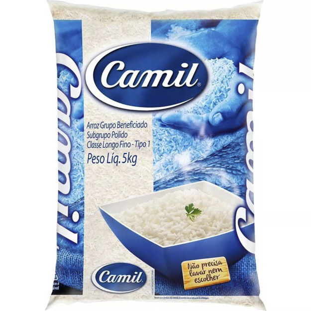 Imagem de Arroz Camil Branco Tipo 1 Fs