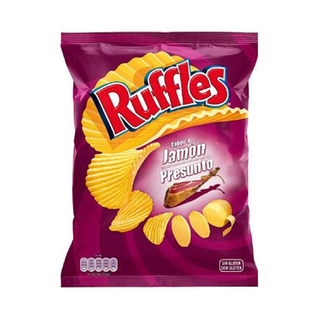 Picture of Crisps Ruffles Ham Flavour Family Pack 150g