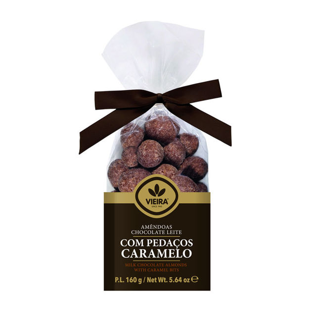 Picture of Vieira Premium Almonds  With Milk Chocolate And Caramel Flakes Sachet