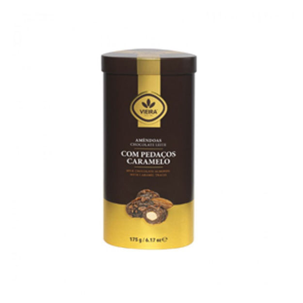 Picture of Vieira Almonds With Milk Chocolate  & Caramel Tin