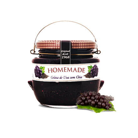 Picture of Jam Homemade Grape With Chia Jar