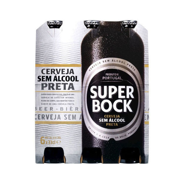 Picture of Beer Super Bock Preta Alc.0% Six-Pack Garrafa