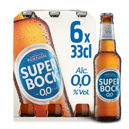 Picture of Beer Super Bock Alc. 0,0% Six-Pack Garrafa