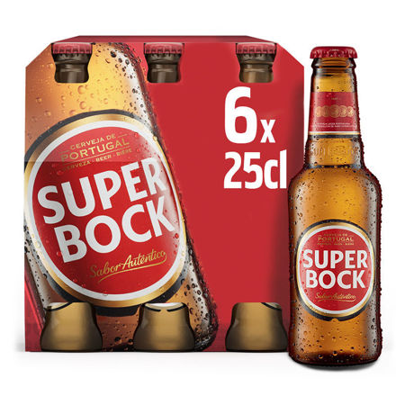 Imagem de Cerveja Super Bock Mini Six-Pack Btl. 25cl