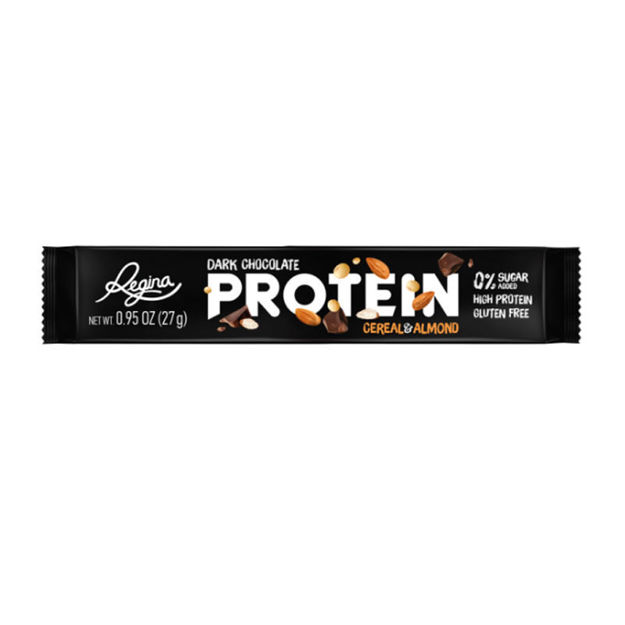 Picture of Regina Protein Dark Chocolate, Cereal and Almond Bar