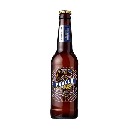 Picture of Favela Beer Premium Brewed Organic & Vegan Lager