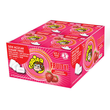 Picture of Chewing Gum Gorilla Strawberry Sugar Free