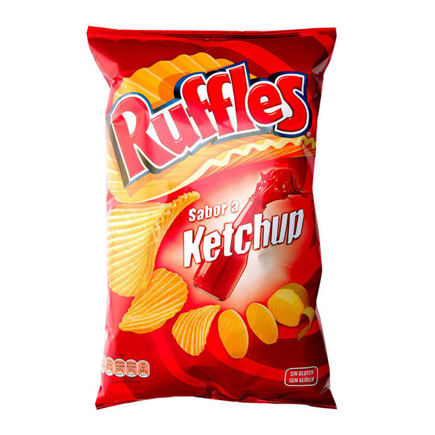 Picture of Ruffles Ketchup Flavoured Crips Flamily Package 122g