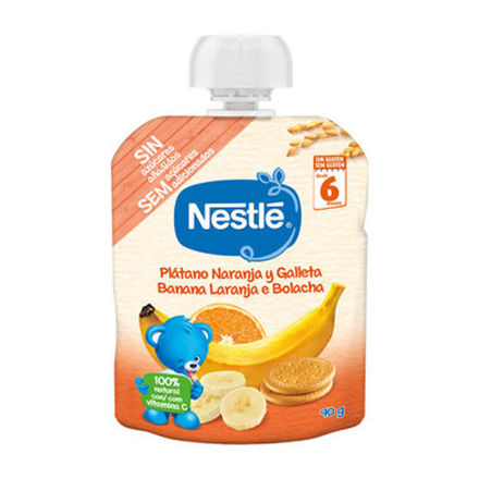 Picture of Baby Food Nestle Pure Banana Orange Biscuit