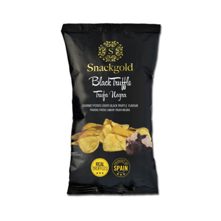 Picture of SnackGold Gourmet Black Truffle Potato Crisps 125g