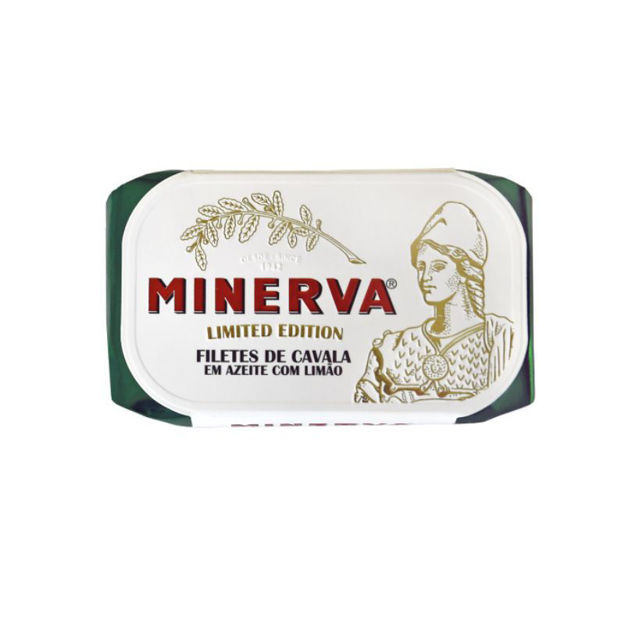 Picture of Minerva Limited Edition Mackerel Fillets in Olive Oil W/ Lemon Can