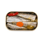 Picture of Minerva Sardine in Spicy Olive Oil W/ Pickles Can 120g