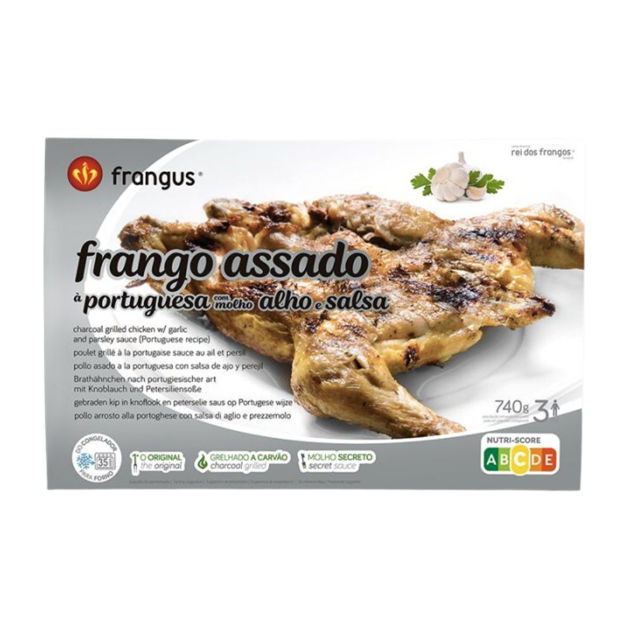 Imagem de Frango Assado C/ Alho e Salsa Congelado Frangus