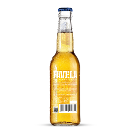 Picture of Favela Beer Premium Brewed Organic & Vegan Lager