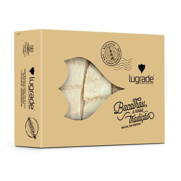 Picture of Cod Fish Dry Salted Cut Special Pieces Norway Lugrade(35247)Display Box