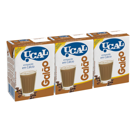 Picture of Ucal Galao (Milk with Coffee) Tetrapack 20cl x 3