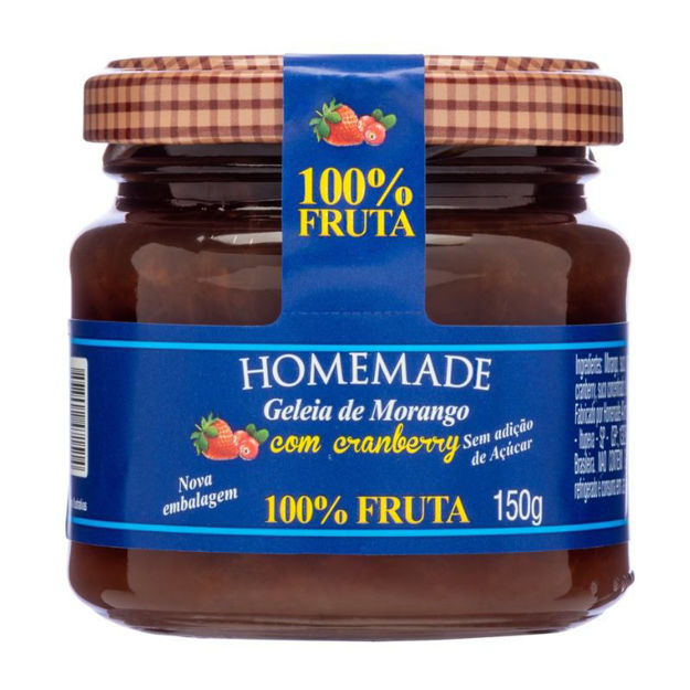 Imagem de Geléia 100% Fruta Morango com Amora Homemade 150g